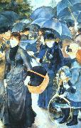 Pierre Renoir Umbrellas oil painting
